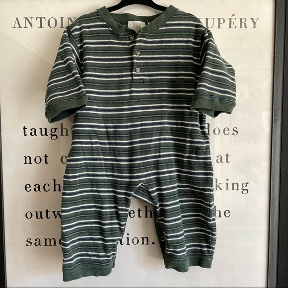 Vintage Baby Gap Striped Onesie Romper 12-18 - Picture 1 of 3